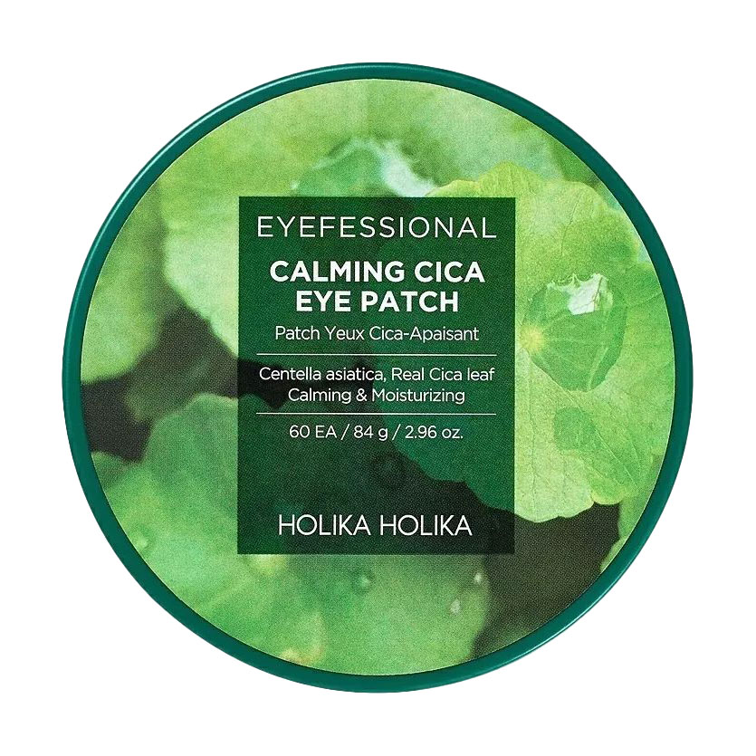 Заспокійливі патчі для шкіри навколо очей Holika Holika Eyefessional Calming Eye Patch з центелою, 60 шт
